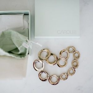 Carolee ON CLOUD 9 METAL LINK GOLD TONE NECKLACE
